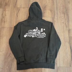Portland Gear Cherry Blossoms Adult Large Hoodie Sweatshirt Faded Oregon Pink